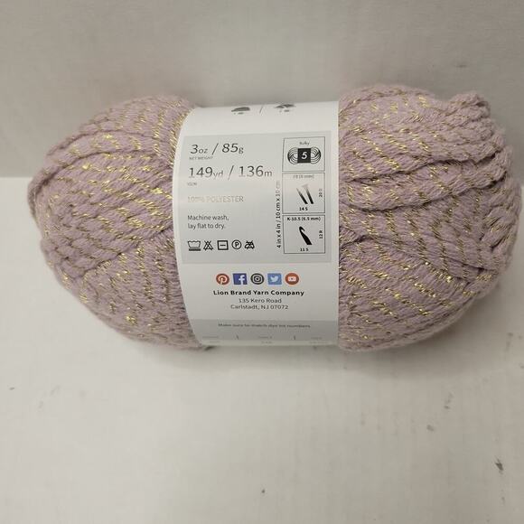 3 Skeins Lion Brand Boogie Nights Discontinued Bulky Weight Yarn in High Roller - Picture 3 of 3